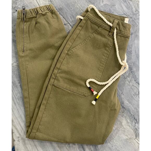 L.T.J.  Zip Cuff Utility Pants - Moss small - Picture 2 of 9